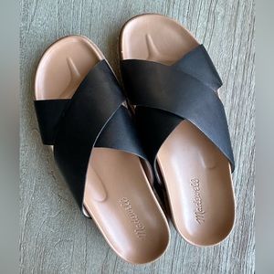 Madewell Dayna Lugsole Slide Sandal in Leather